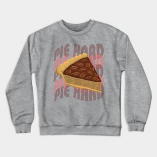 Happy Thanksgiving Day Cute Pie Lover Design Crewneck Sweatshirt